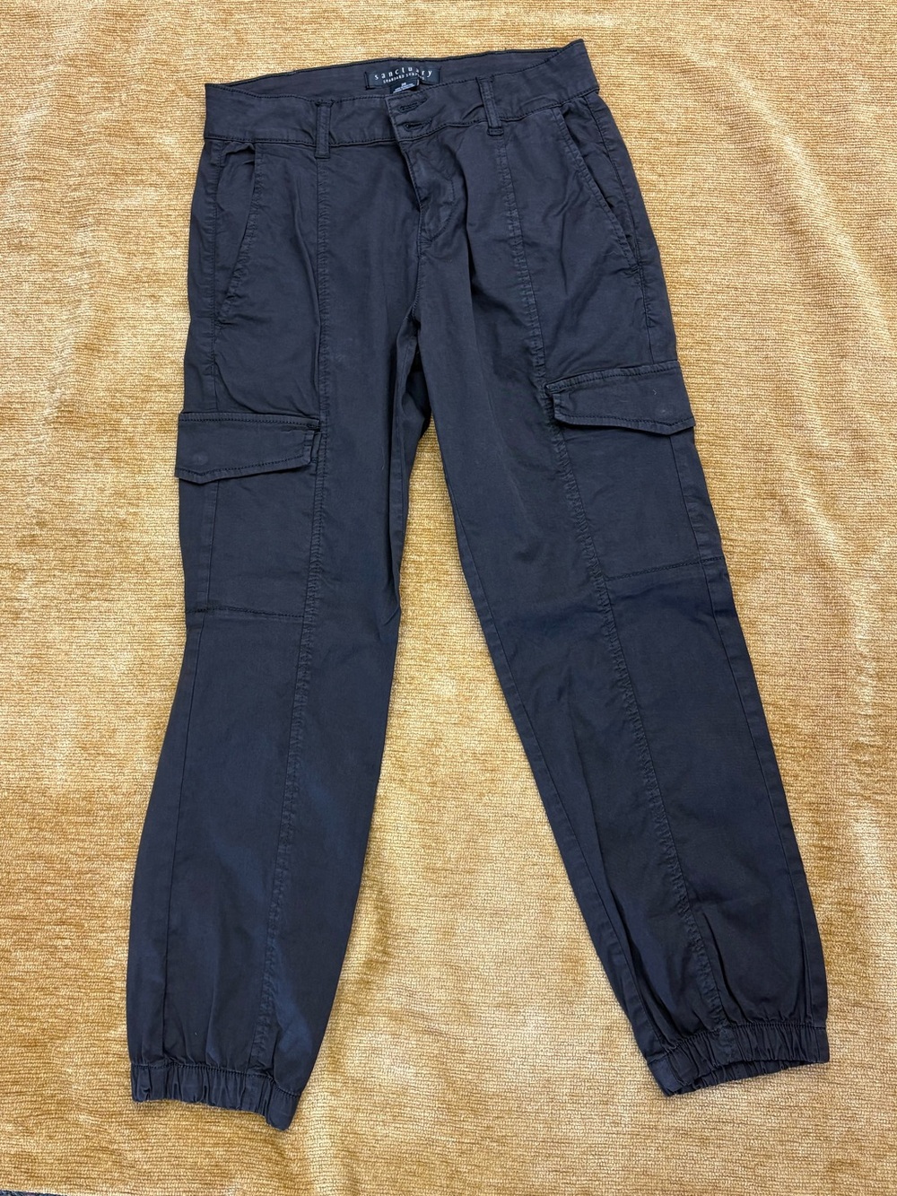 Sanctuary ladies 2) waist, Black Cargo Jogger Pants